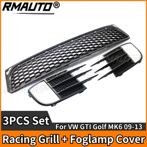 ฝาครอบไฟตัดหมอกหน้ารถยนต์ RMAUTO สีดำด้าน ลายรังผึ้ง สำหรับ VW GTI Golf MK6 2009-2013 ชุดแต่งสไตล์รถแข่ง - Product Image 2