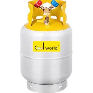 COOLWORLD 30lb 50lb R134A refrigerant Recovery Cylinder tank with safety valve