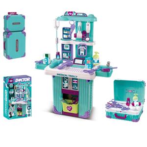Ensemble de jeu de <span class=keywords><strong>docteur</strong></span> interactif avec kit médical portable lumineux et sonore dans la conception de <span class=keywords><strong>valise</strong></span> jouet de jeu de rôle pour enfants - Product Image 6