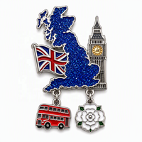 Pin de solapa de metal esmaltado con mapa de Sudáfrica, personalizado con epoxi brillante, tipo broche, para regalo, OEM, venta al por mayor, souvenir