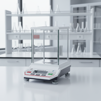 Balance analytique numérique de laboratoire haute précision, lecture 0,001g, pare-brise en verre, interface RS232, 100g à 500g
