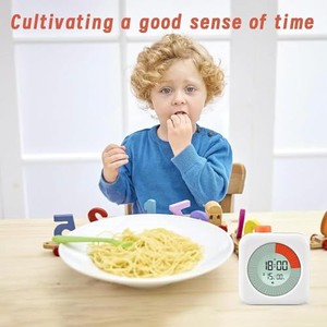 Minuteur Pomodoro pour enfants, études et bureau, horloge de concentration 25+5 avec affichage LED, design magnétique, batterie rechargeable longue durée - Product Image 2