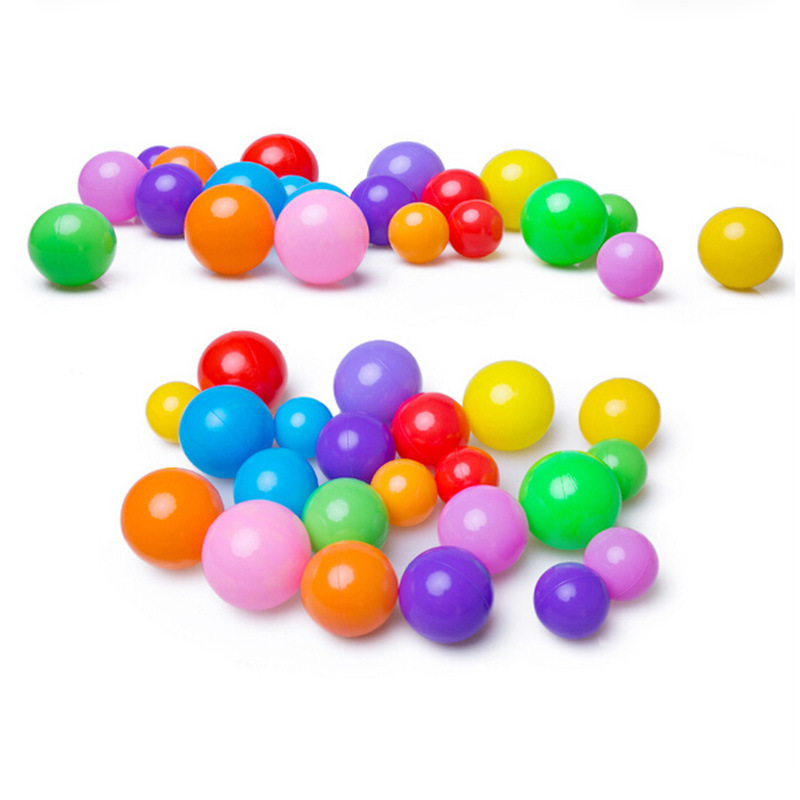 Экологичный цветной мяч, мягкий пластиковый Океанский мяч, Забавная детская игрушка для купания, водный бассейн, Океанский волнистый мяч