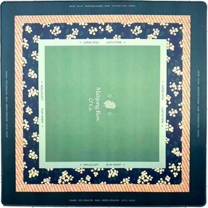 G French Purple Peony Floral Mahjong <b>Table</b> <b>Mat</b>, Anti-Slip & Durable Pad for Girls' Gatherings - Product Image 2