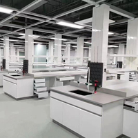 Banc de laboratoire de chimie Banc en résine phénolique Table de laboratoire en métal Table centrale Banc d'île