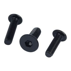 Tornillos de madera personalizados de fábrica china, tornillos de máquina de cabeza plana de acero inoxidable con zinc negro - Product Image 4