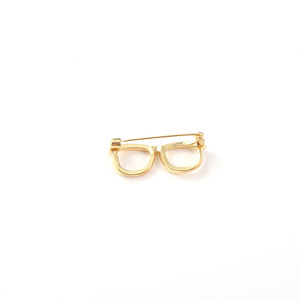 Broches de estilo de lentes ópticas, pasadores chapados en plata y oro, Metal fundido a presión, en Stock - Product Image 4