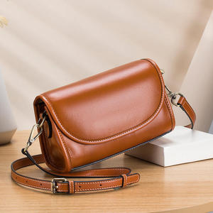 Sacs à bandoulière AndoBag pour femmes, sacs carrés petits en cuir de vache véritable, deux sangles, 3006 - Product Image 3