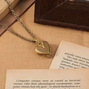 Collier pendentif trèfle à quatre feuilles en or 18 carats, résistant à l'eau et inaltérable, pour femme, avec emplacement pour photos - Product Image 4