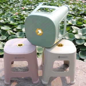 Merford <b>Plastic</b> <b>Stool</b> 25.5 Cm Diameter Non Slip Bathroom <b>Stool</b> For Home Use - Product Image 1