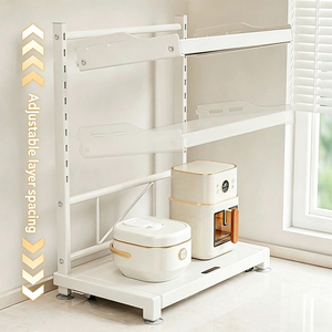 Soporte de Acero al Carbono de 3 Niveles con Altura Ajustable para Horno de <span class=keywords><strong>Microondas</strong></span>, Tostadora y Parrilla, Fabricado en China - Product Image 6