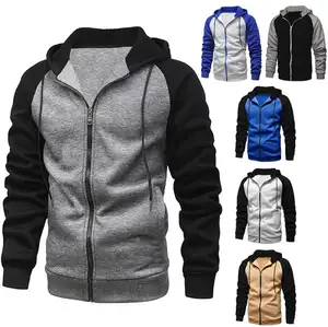 Moda stil Hoodies Mens Slim Fit dayanıklı erkek tasarımcı Hoodies renk bloğu Sweatshirt