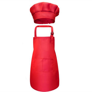 مريلة أطفال بدون أكمام بجيبين للدعاية مصنوعة من البوليستر قابلة للغسل باللون الأسود للمطبخ والطهي والتنظيف والشواء مع إمكانية طباعة شعار مخصص - Product Image 2