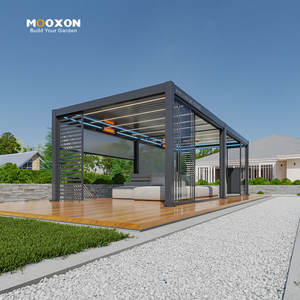 Pérgola motorizada de alta resistencia con techo de aluminio ajustable <span class=keywords><strong>para</strong></span> uso en exteriores - Product Image 2