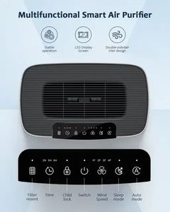 Purificateur d'air intelligent WIFI domestique 2025 avec filtre à charbon actif 13, minuterie et fonctions AQI multiples - Product Image 2