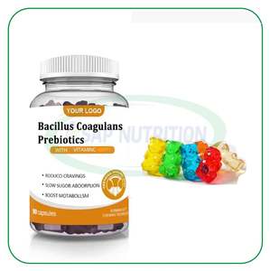 Gomitas de Probióticos y Prebióticos Ausreson OEM, Salud Intestinal e Inmunológica, Gomitas de Prebióticos con <span class=keywords><strong>Bacillus</strong></span> Coagulans - Product Image 1