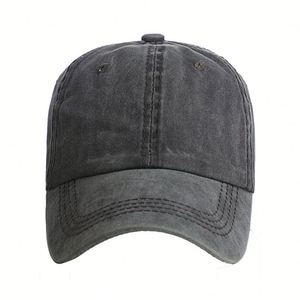 High Quality Men's <b>Vintage</b> Jean Hat Cheap Recycled Washed Distressed Twill Baseball <b>Cap</b> - Product Image 1