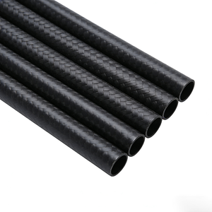 고강도 15mm 20mm 25mm 3k 카본 파이버 원형 튜브 스포츠용 다양한 MM 사이즈 제공 - Product Image 1