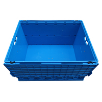 Conteneurs pliables en plastique de grande taille 800L, caisse en plastique pliable