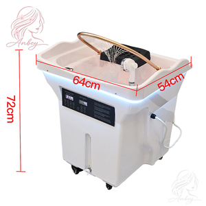Lit de spa capillaire portable haut de gamme <span class=keywords><strong>sans</strong></span> plomberie, équipement de salon coréen, fauteuil de lavage mobile avec bac - Product Image 6