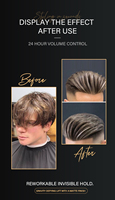 Produits capillaires pour hommes, poudre de Texture en Volume, poudre de racine de Mattify biologique pour tous les types de cheveux, Logo sans marque