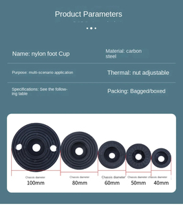 Có thể điều chỉnh máy tiện chân chủ đề loại có thể điều chỉnh san lấp mặt bằng chân xoay cơ sở có khớp nối san lấp mặt bằng chân đồ nội thất trượt Pad - Product Image 4