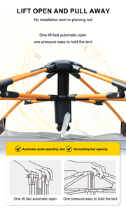 Carpa Impermeable para Exteriores, Carpa Automática Instantánea, Cabana Portátil, Carpas <span class=keywords><strong>de</strong></span> <span class=keywords><strong>Playa</strong></span> para Acampar - Product Image 5