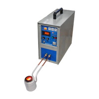 Chauffe-métal à induction haute fréquence 15KW, machine de chauffage par induction pour le forgeage