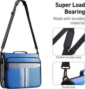 Carpeta con Cierre de 3 Anillos y 3 Pulgadas, Capacidad para 880 Hojas, 5 Bolsillos, con Correa para el Hombro, Muestra Gratuita, BSCI - Product Image 4