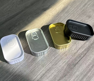 Caja de Almacenamiento Creativa de <span class=keywords><strong>Hierro</strong></span> DIY - Organizador de Clips con Forma de Sardina, Linda Caja de Almuerzo Periférica Hecha a Mano para Escritorio - Product Image 2