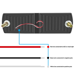 Luz de Posición Lateral LED para Camión, 6 LED, IP67, Impermeable, ABS, 12-24V, Doble Color con Intermitentes, Luz Trasera de Freno para Motocicleta - Product Image 2