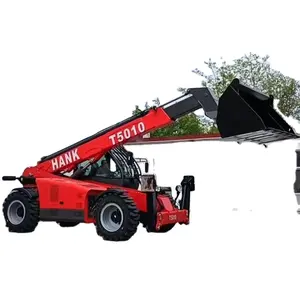 Heavy loader Telescopic Boom forklift with Y u c h a i Engine at rough road in Agriculture and Industry