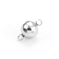 Konektor Gelang Manik-Manik Dua Cincin Grosir, Bahan Stainless Steel untuk Pembuatan Perhiasan, Komponen Perlengkapan Perhiasan Pabrik
