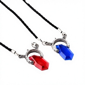 Collar con Colgante de Cristal de Dante de <span class=keywords><strong>Devil</strong></span> May <span class=keywords><strong>Cry</strong></span> <span class=keywords><strong>5</strong></span> con Cadena de Cuerda, Aleación de Zinc, Estilo Anime para Aniversario Infantil - Product Image 3