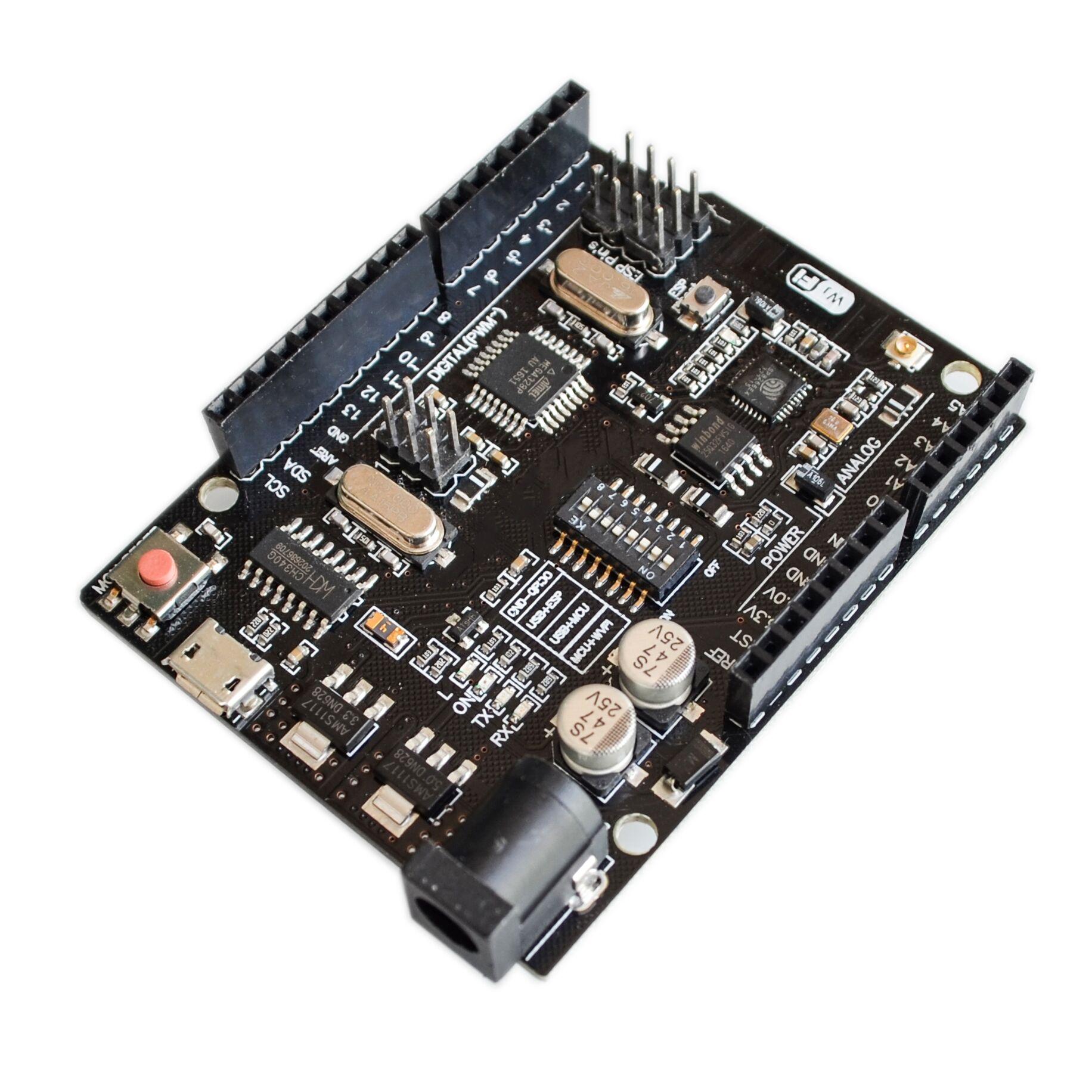 Unowifi R3 ATmega 328PESP8266 32Мб оперативной памяти, USB-TTL CH340G Uno NodeMCU WeMos ESP8266