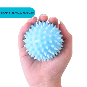 Pelota de Masaje con Púas de Diferentes Durezas (TPR) para Alivio Muscular de Pies, Espalda y Manos, Terapia Física y Ejercicio (Firme, Media, Suave) - Product Image 1