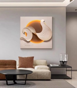 Moderno 3D impreso Animal pared <span class=keywords><strong>arte</strong></span> lienzo soporte Base pinturas decoración - Product Image 1