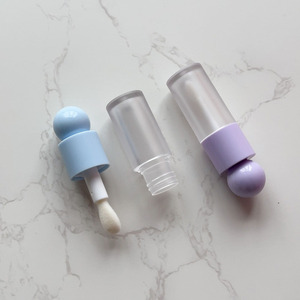 P-Lan Cổ DIY 4Ml Bóng Top Màu Xanh Tím Vàng Hồng Trắng Lớn Wand Rỗng <span class=keywords><strong>Lip</strong></span> Dầu Ống Biểu Tượng Tùy Chỉnh Frosted <span class=keywords><strong>Lip</strong></span> Gloss Ống - Product Image 5