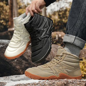 Chaussures personnalisées pour hommes, chaussures montantes pieds nus, <span class=keywords><strong>bottes</strong></span> de neige chaudes d'hiver, baskets de randonnée à bout large - Product Image 6
