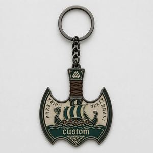 Llaveros Personalizados al por Mayor de Alta Calidad, Mini Hacha de Batalla, Diseño Vikingo Nórdico, Recuerdo Histórico - Product Image 1