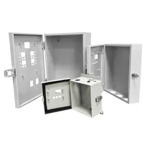 Caja eléctrica de aluminio, carcasa de fabricación personalizada, corte láser, doblado, caja de distribución de chapa metálica, caja de conexiones impermeable