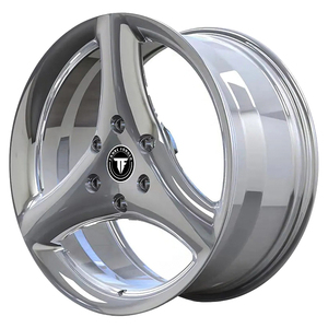 Cerchi in Lega Forgiati a Tre Razze Cromo Lucido per Volkswagen Mk4 <span class=keywords><strong>Golf4</strong></span> per Toyota 86 Camry per Lexus Nx200 Rx450 Gx400 - Product Image 1