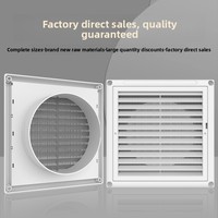 Grille d'aération carrée moderne en plastique de haute qualité 100-150 mm pour systèmes CVC, conduits de ventilation et climatisation hôtelière