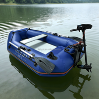 Bateau pneumatique gonflable léger et durable en PVC, monoplace, haute vitesse, pour sports nautiques, pliable, pour sauvetage d'urgence et dérive