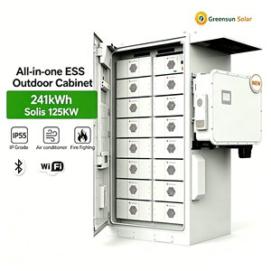 Armoire de batterie LiFePO4 241 kWh Plug-and-Play compatible avec l'onduleur hybride Solis 125 kW pour système d'énergie solaire - Product Image 1