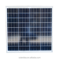 Système de production d'énergie solaire 50W 60W 80W 100W Panneaux solaires Panneaux photovoltaïques haute puissance 15% d'efficacité Modèle Zhejiang 100