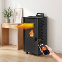 Poêle à granulés de bois facile à nettoyer avec allumage automatique WH-PD-50 pour le chauffage domestique, poêle à granulés de biomasse pour 60 m² ㎡   Aire