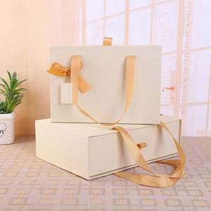 Caja de Cartón Rígido con Logotipo Personalizado Impreso en Papel, Cajas de Regalo con Cinta y Cajón, Cajas de Papel para Recuerdos de Boda y Fiestas - Product Image 1