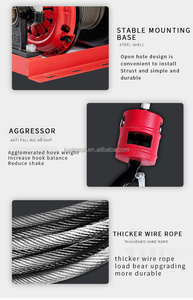 Derek listrik profesional dengan kopling dan beban 1Ton derek tambang kuat untuk kendaraan Off-Road dan penggunaan bengkel - Product Image 2