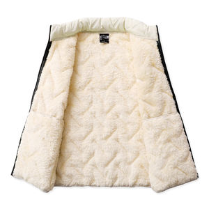 Chaleco 2025 para hombre, de lana de cordero y terciopelo, acolchado, cálido, para invierno, con logotipo bordado personalizado, cómodo, para fitness, equitación y deporte. - Product Image 3